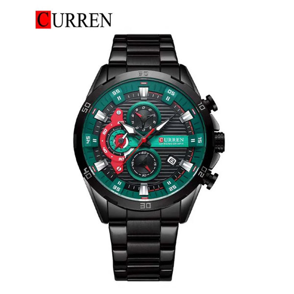 CURREN -  Original Brand Stainless Steel Band Wrist Watch For Men-8402-03