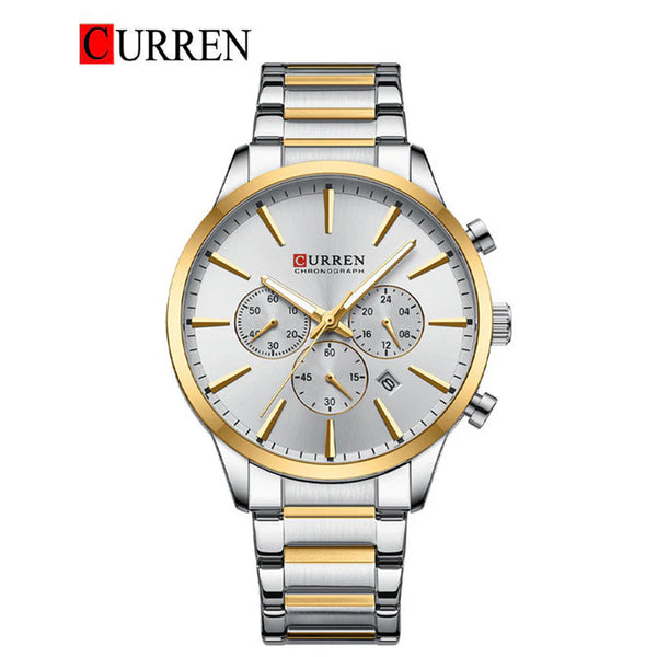 CURREN -  Original Brand Stainless Steel Band Wrist Watch For Men-8435-03