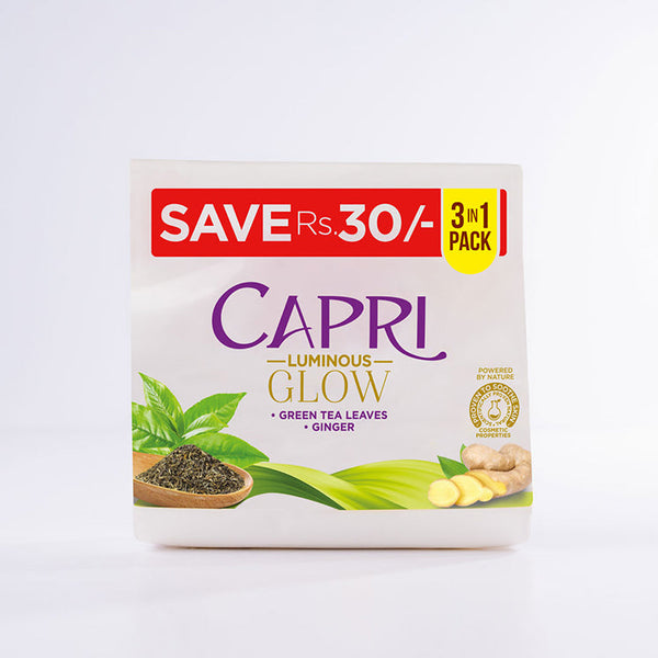 Capri Pack Of 3 Luminous Glow Soap - Bundle - 150GM