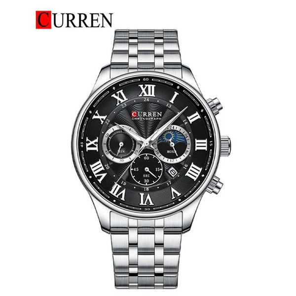 CURREN -  Original Brand Stainless Steel Band Wrist Watch For Men-8427-03