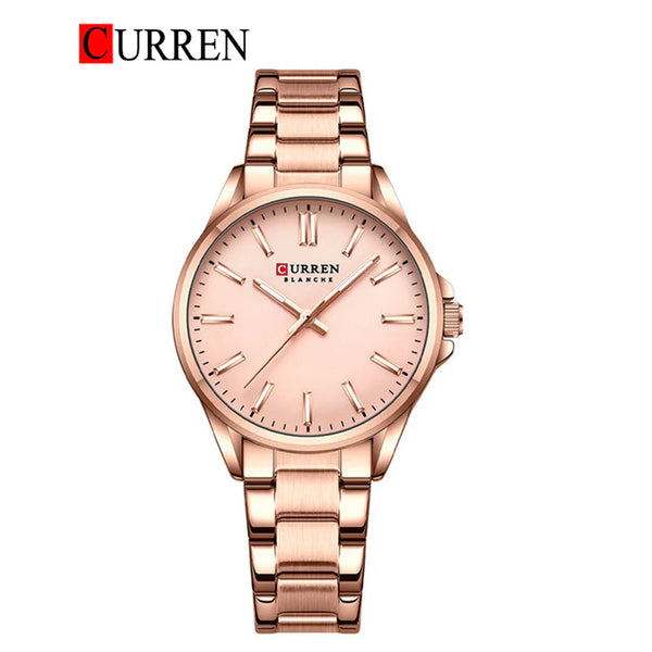 CURREN -  Original Brand Stainless Steel Wrist Watch For Woman-9090-04