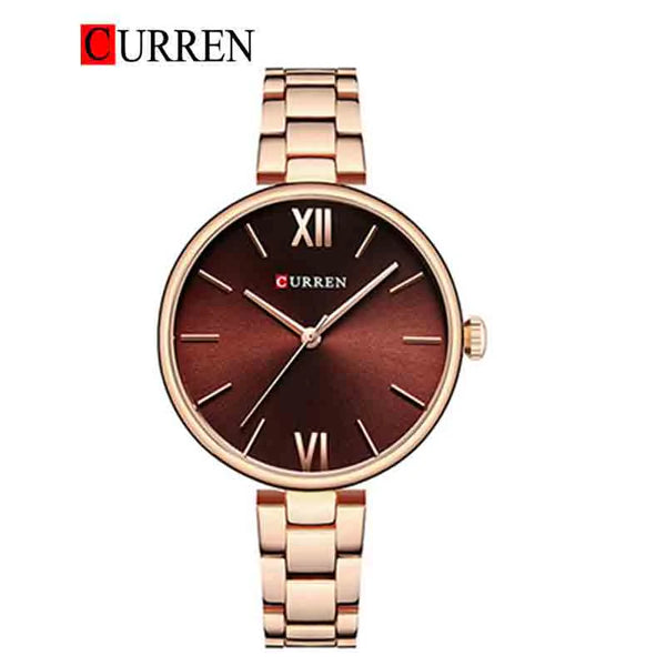 CURREN -  Original Brand Stainless Steel Band Wrist Watch For Women -9017-04