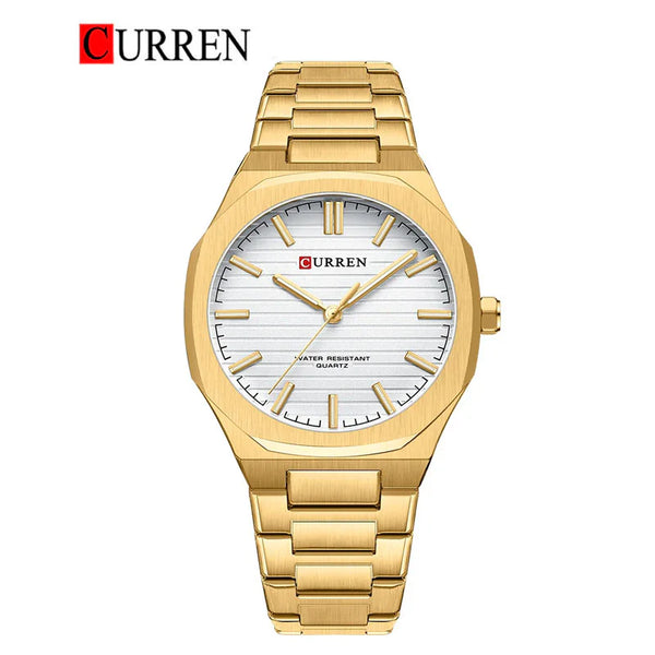 CURREN -  Original Brand Stainless Steel Band Wrist Watch For Men-8456-04