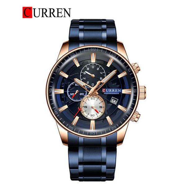 CURREN -  Original Brand Stainless Steel Band Wrist Watch For Men-8362-04