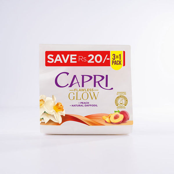 Capri Pack of 3 Flawless Glow Soap- Bundle - 120GM