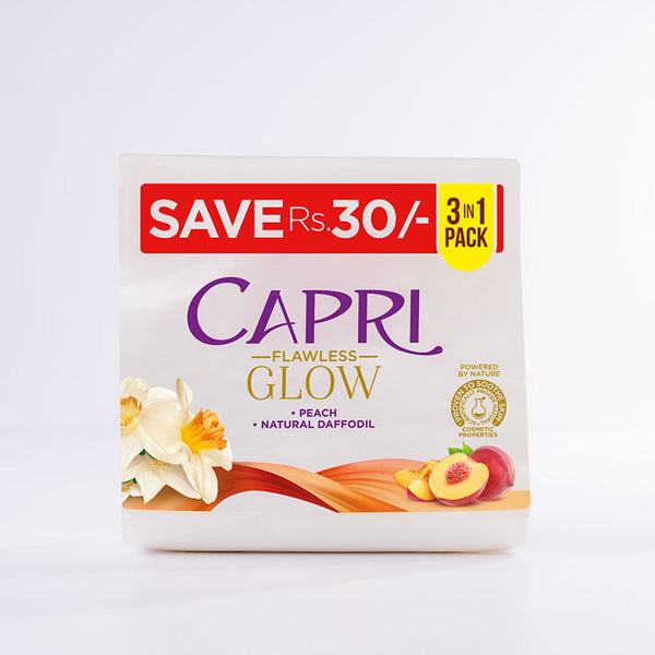 Capri Pack of 3 Flawless Glow Soap- Bundle - 150GM
