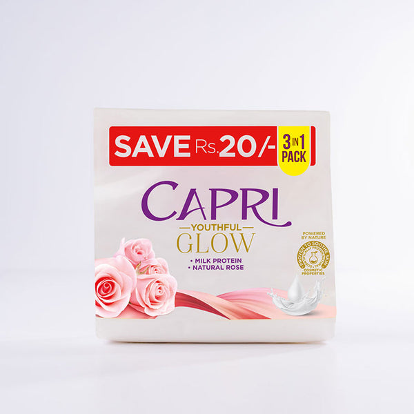 Capri Pack Of 3 Youthful Glow Soap - Bundle - 120GM