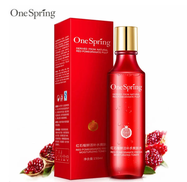 One Spring - A Red Pomegranate Nutritious Moisture Anti Aging Wrinkle Natural Facial Toner