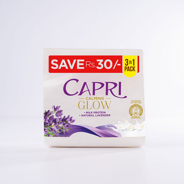 Capri Pack Of 3 Calming Glow Soap - Bundle - 150GM