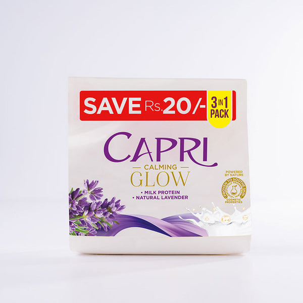 Capri Pack Of 3 Calming Glow Soap - Bundle - 120GM