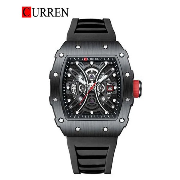 CURREN -  Original Brand Rubber Straps Wrist Watch For Men-8438-03