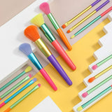 The Original-5Pcs Colourful Makeup Brush Set Premium Gift