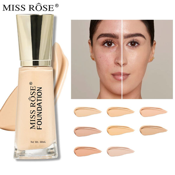 Miss Rose - Moisturizing Flawless Liquid Foundation 7601-063 ivory-6