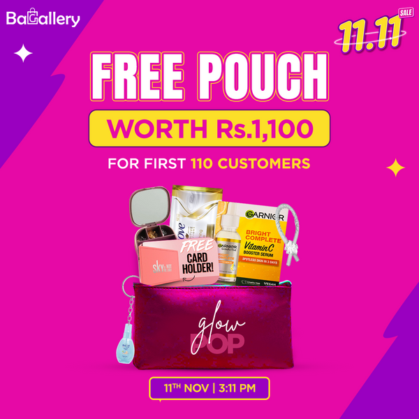 Free Gift Pouches worth Rs. 1,100