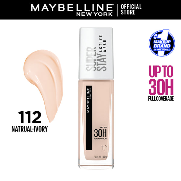 Maybelline New York- Superstay 24H Full Coverage Liquid Foundation 112 Natural Ivory 30ml