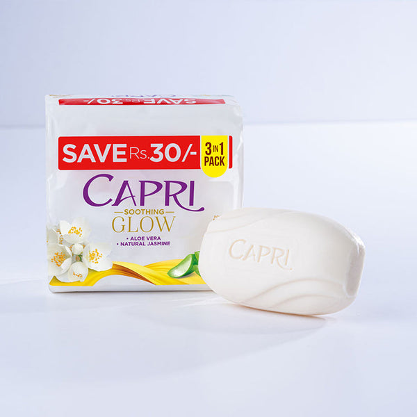 Capri Soothing Glow Soap - 150GM - Pack Of 3