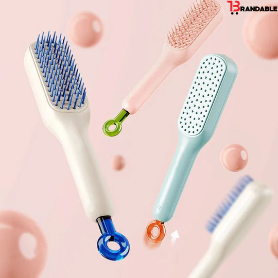 SELF CLEANING HAIR BRUSH