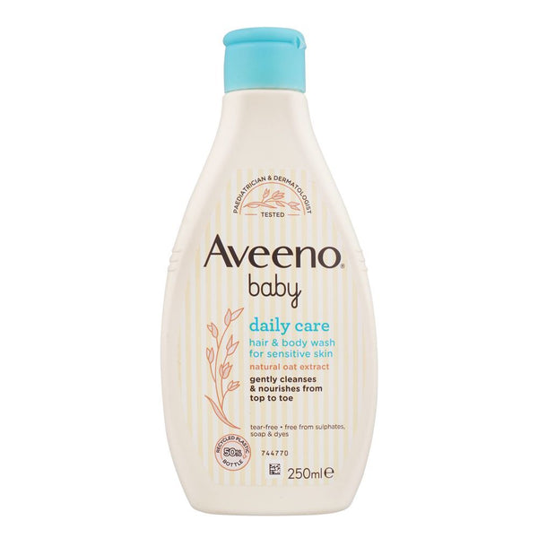 Aveeno Baby Daily Care Hair & Body Wash, For Sensitive Skin, 250ml