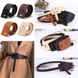 The Original Shein Belt- Double Sided PU Leather Tie Knot Coat Belt Beige Color