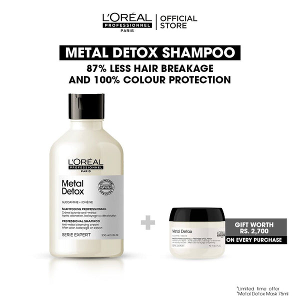 L'Oreal Professionnel - Serie Expert Metal Detox Shampoo 300 ML – Sulphate-Free