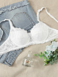 Shein - Beautiful bra with lace pattern and harmonious color