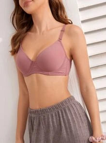 Shein - Solid Underwire Bra