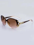 Shein - A Pair Of Women PC Circular Fox Head Sunglasses