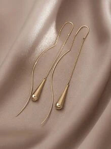 Shein - Water Drop Design Earrings