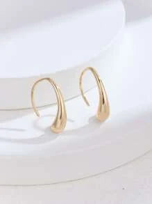 Shein - Geometric Hoop Earrings