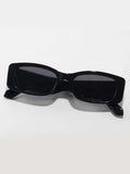 Shein - Square Simple Black UV Protection Fashion Glasses For Daily Life