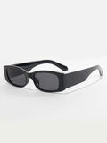 Shein - Square Simple Black UV Protection Fashion Glasses For Daily Life