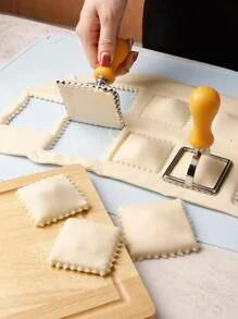 Shein - Ravioli Cutter Pastry Press Mold Dumpling Lace Embossing Device