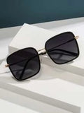 Shein - Square Frame Sunglasses