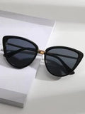 Shein - Cat Eye Fashion Glasses Elegant Sunglasses Beach Sun Glasses