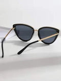 Shein - Cat Eye Fashion Glasses Elegant Sunglasses Beach Sun Glasses