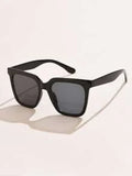 Shein - 1pc Fashionable Women's Plastic Oversized Square Sunglasses