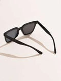 Shein - 1pc Fashionable Women's Plastic Oversized Square Sunglasses