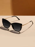 Shein - Ombre Lens Fashion Glasses Shades Beach Accessories