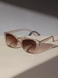 Shein - Retro Tinted Lens Fashion Glasses Shades Fit For Outdoor, Vacation