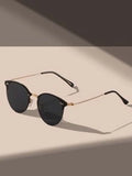 Shein - 90s Style Rivet Detail Fashion Glasses-The Perfect Travel Accessory