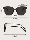 Shein - 1pair Classic Lens Sunglasses For Outdoor Elegant Sunglasses