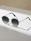 Shein - Geometric Frame Fashion Glasses Shades Beach Accessories