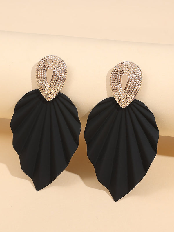 Shein - Leaf Decor Earrings