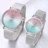 The Original Watches- Premium Couple Gift Set Wrist Watch 1-Silver Multi Dial Box