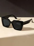 Shein - Geometric Frame Sunglasses Big Sunglasses