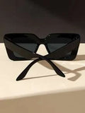 Shein - Geometric Frame Sunglasses Big Sunglasses