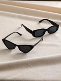 Shein - 2pairs Cat Eye Sunglasses Summer Concert Grunge Women Sunglasses
