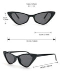 Shein - 2pairs Cat Eye Sunglasses Summer Concert Grunge Women Sunglasses