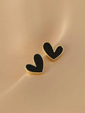 Shein Heart design stud earrings