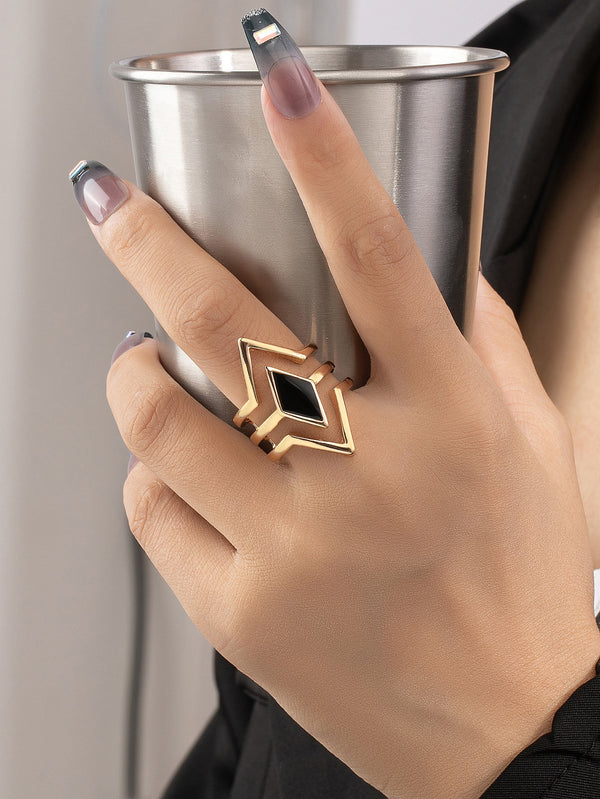 Shein - Geometric Decor Ring